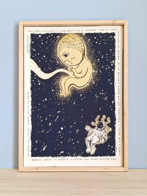 "ASTRONAUTA" GRABADO ORIGINAL