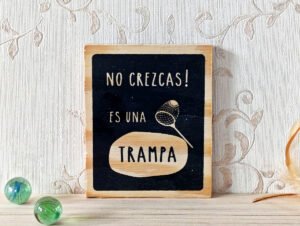 IMAN DE MADERA "NO CREZCAS"
